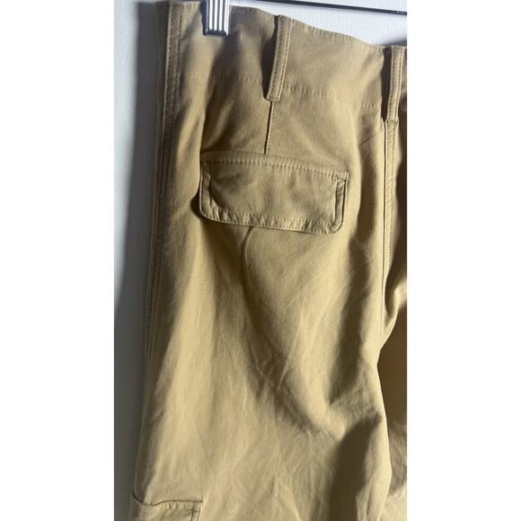 Wilfred Free Pants Sz 10 Khaki Aritzia Picture Cargo Wide Leg High Rise Stretchy - Picture 8 of 12